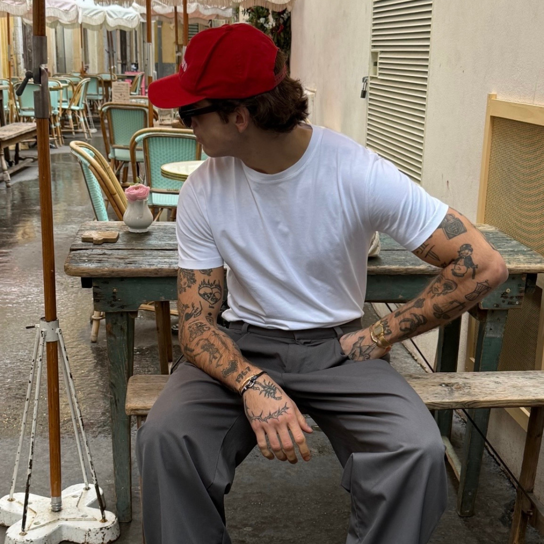 man fashionable wearing monateo jewelry