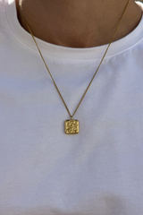 bloc necklace gold