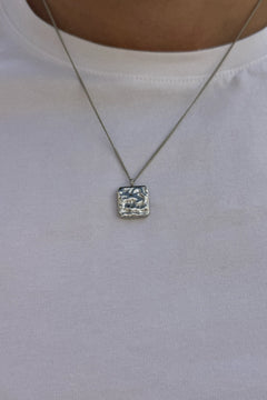 bloc necklace silver