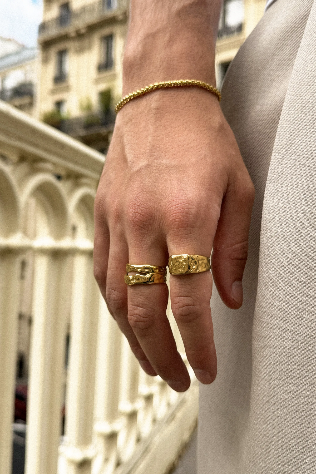 bloc ring gold