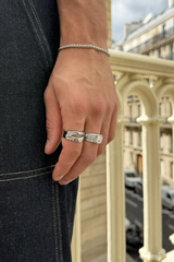 bloc ring silver