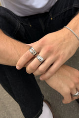 bloc ring silver