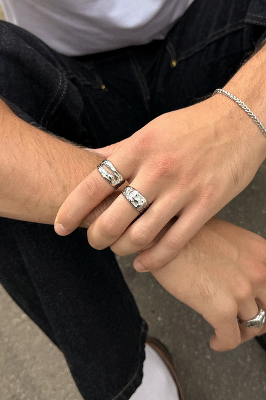 bloc ring silver