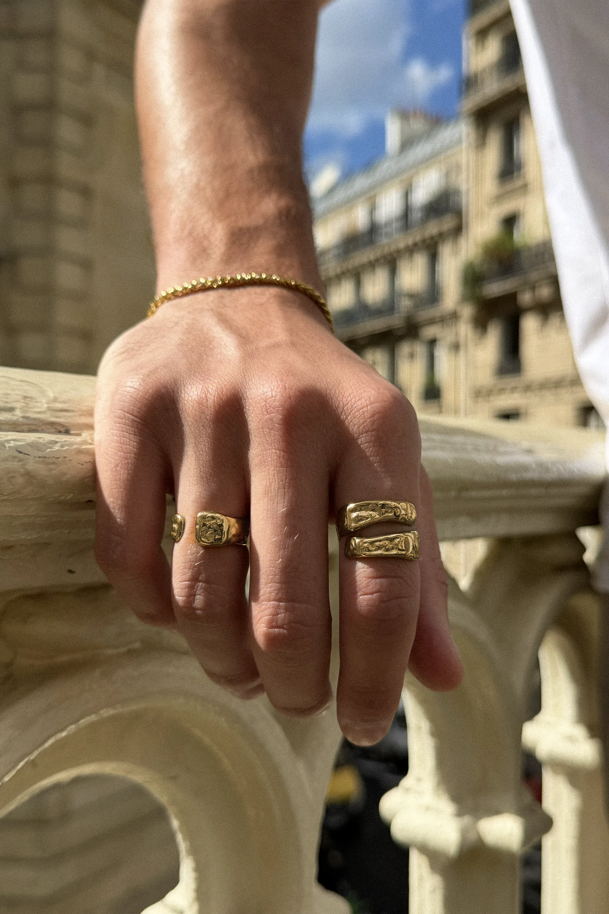 cassure ring gold