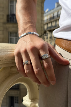 cassure ring silver