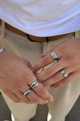 cassure ring silver