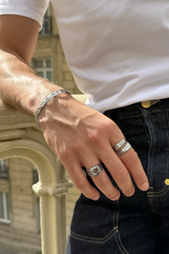 fissure ring silver