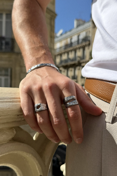 fissure ring silver