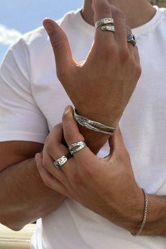 fusion ring silver