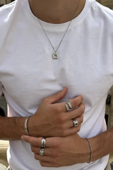 ouverture necklace silver