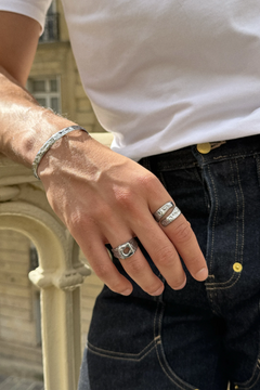 ouverture ring silver