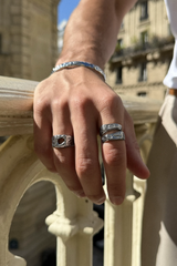 ouverture ring silver