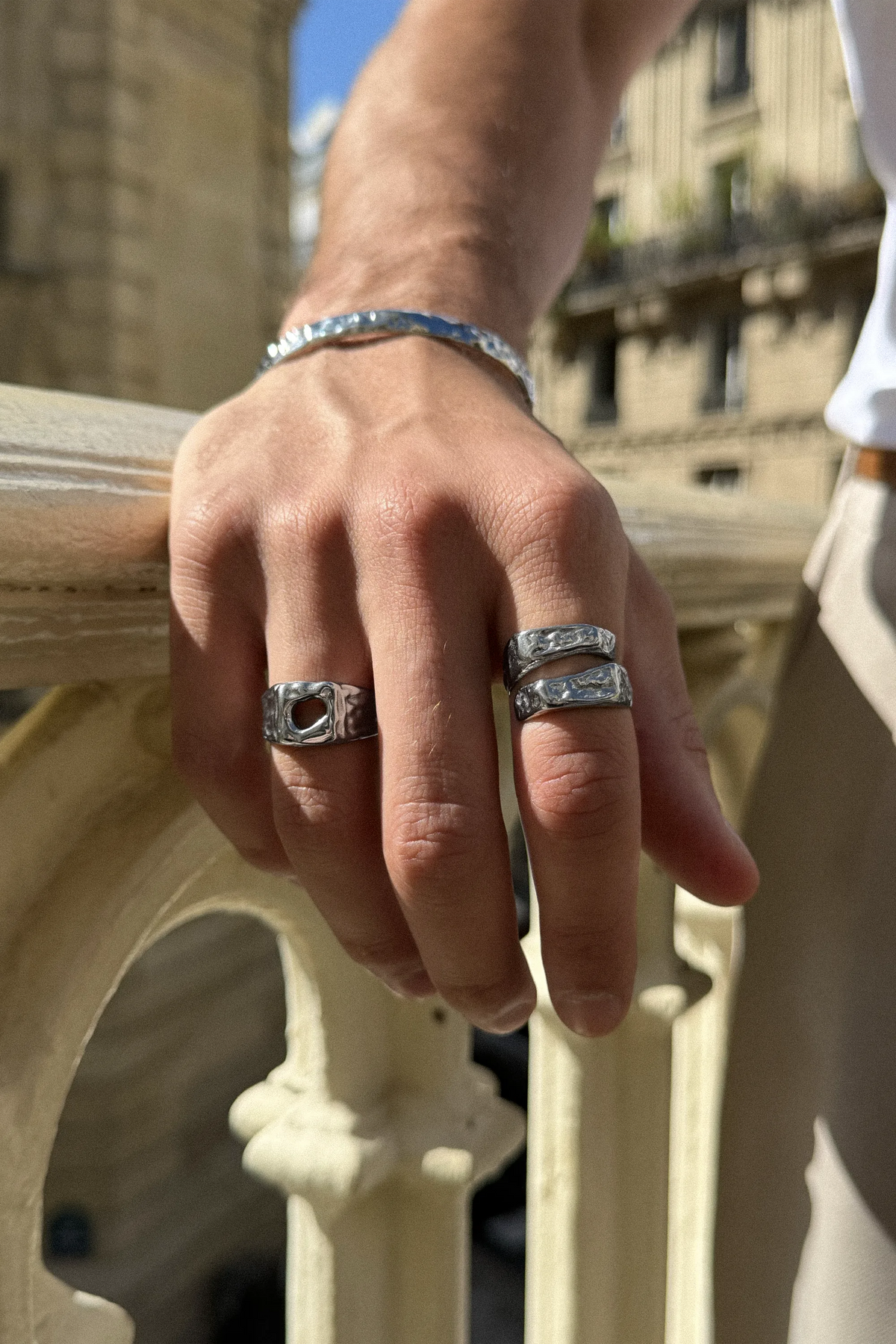 ouverture ring silver