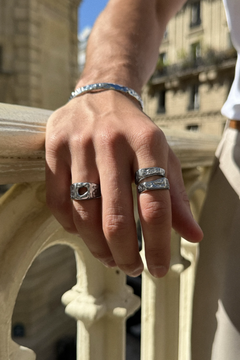 ouverture ring silver